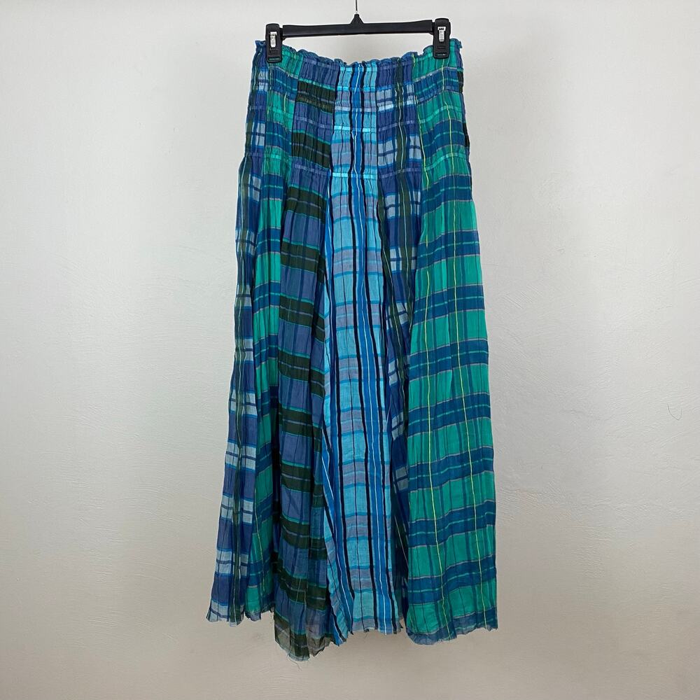 FP One - Free People Lausanne Convertible Maxi Skirt - Oxford Plaid Combo - XS?